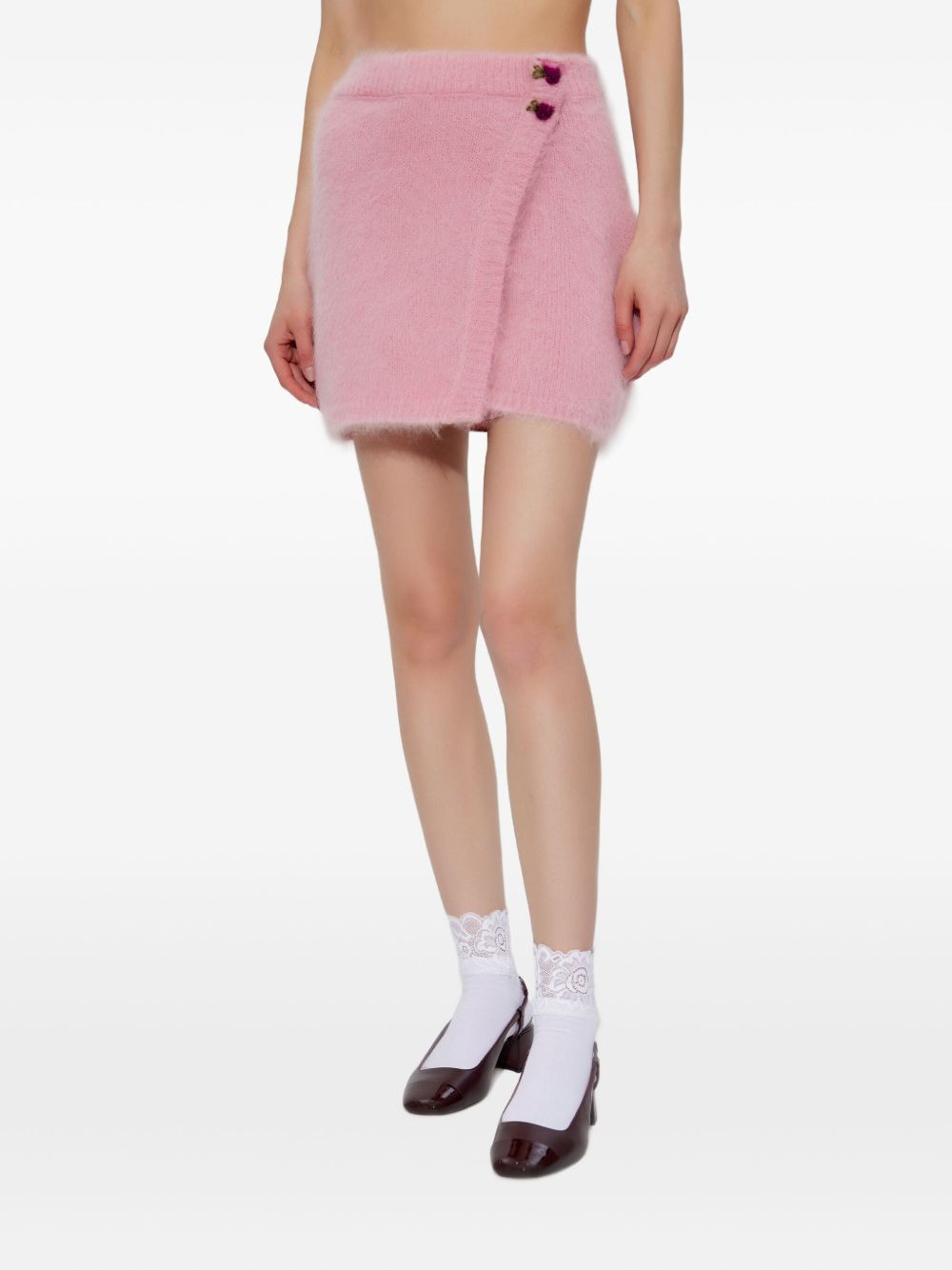 flower-button skirt - 3