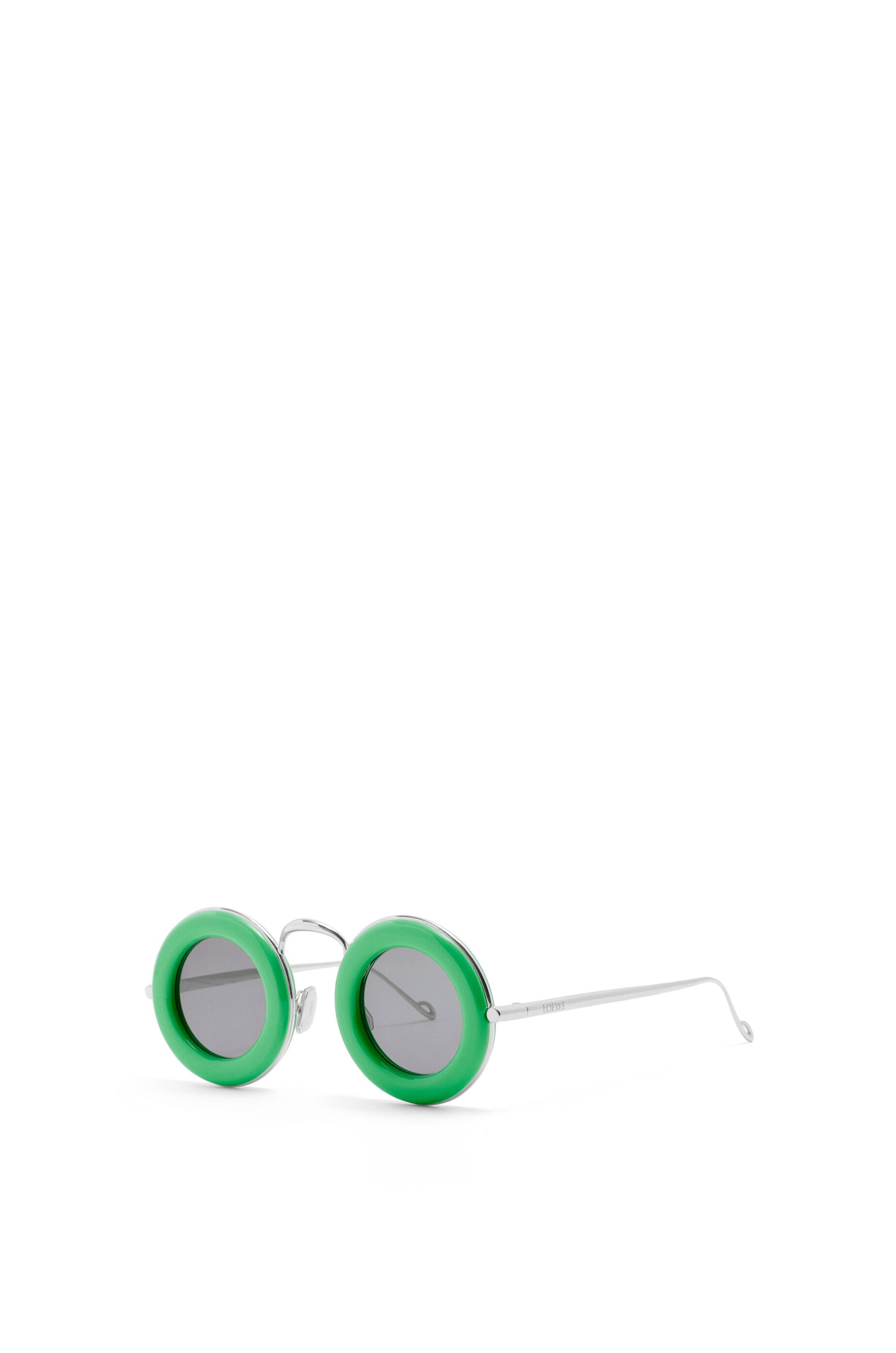 Round sunglasses in acetate and metal - 3