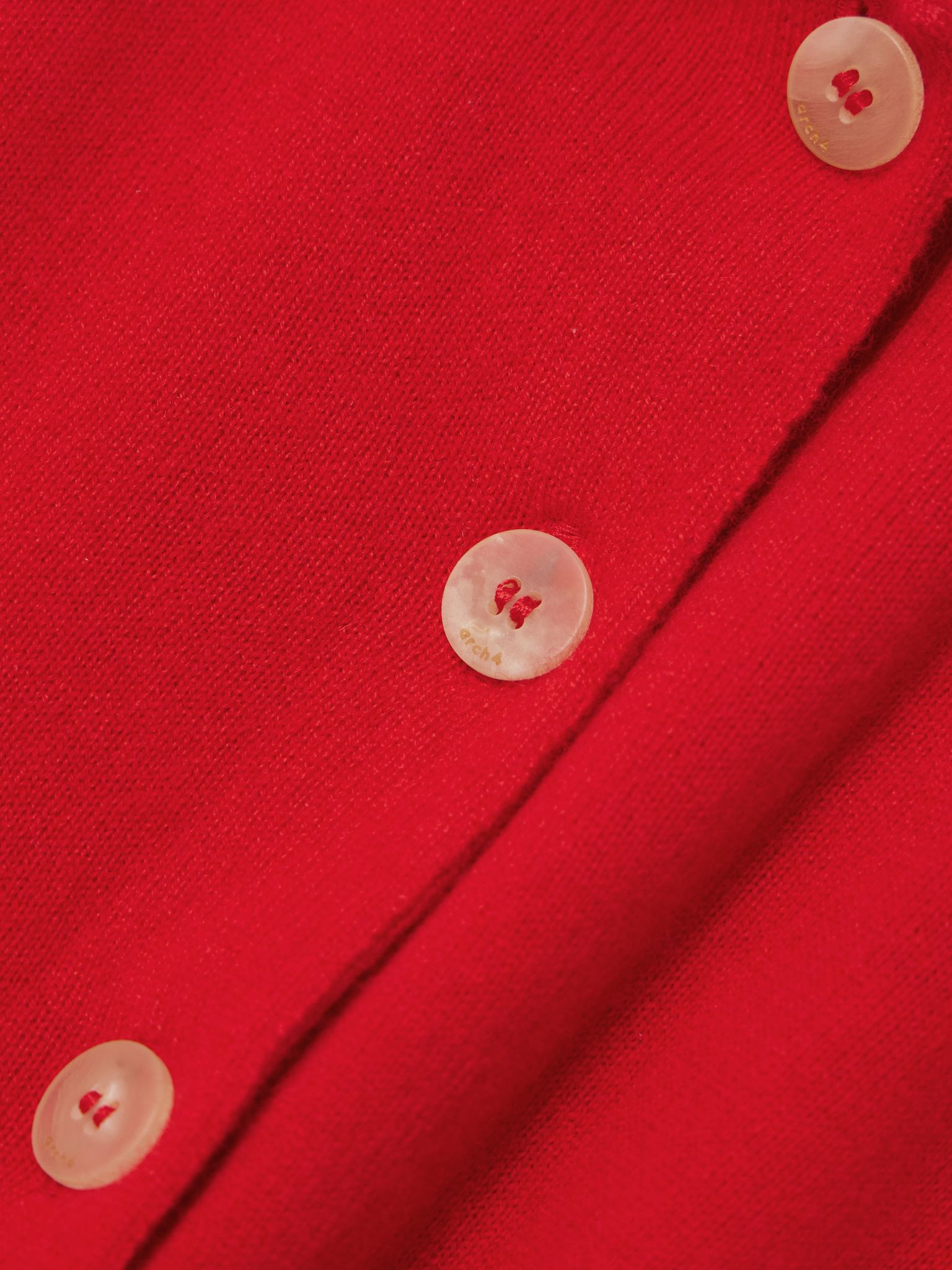 Hamilton organic cashmere polo shirt Red - 4