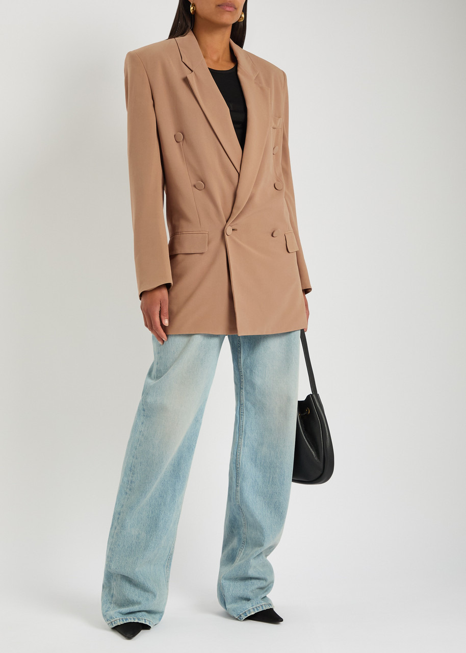 Yves Saint Laurent Manteau Oversized Silk-chiffon Blazer - 4