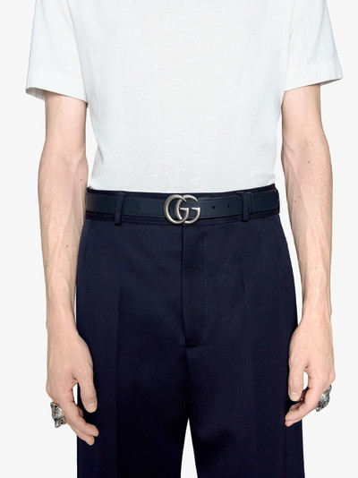 GUCCI Leather belt with Double G buckle outlook