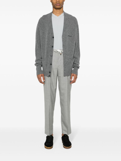 Brunello Cucinelli pressed-crease wool trousers outlook