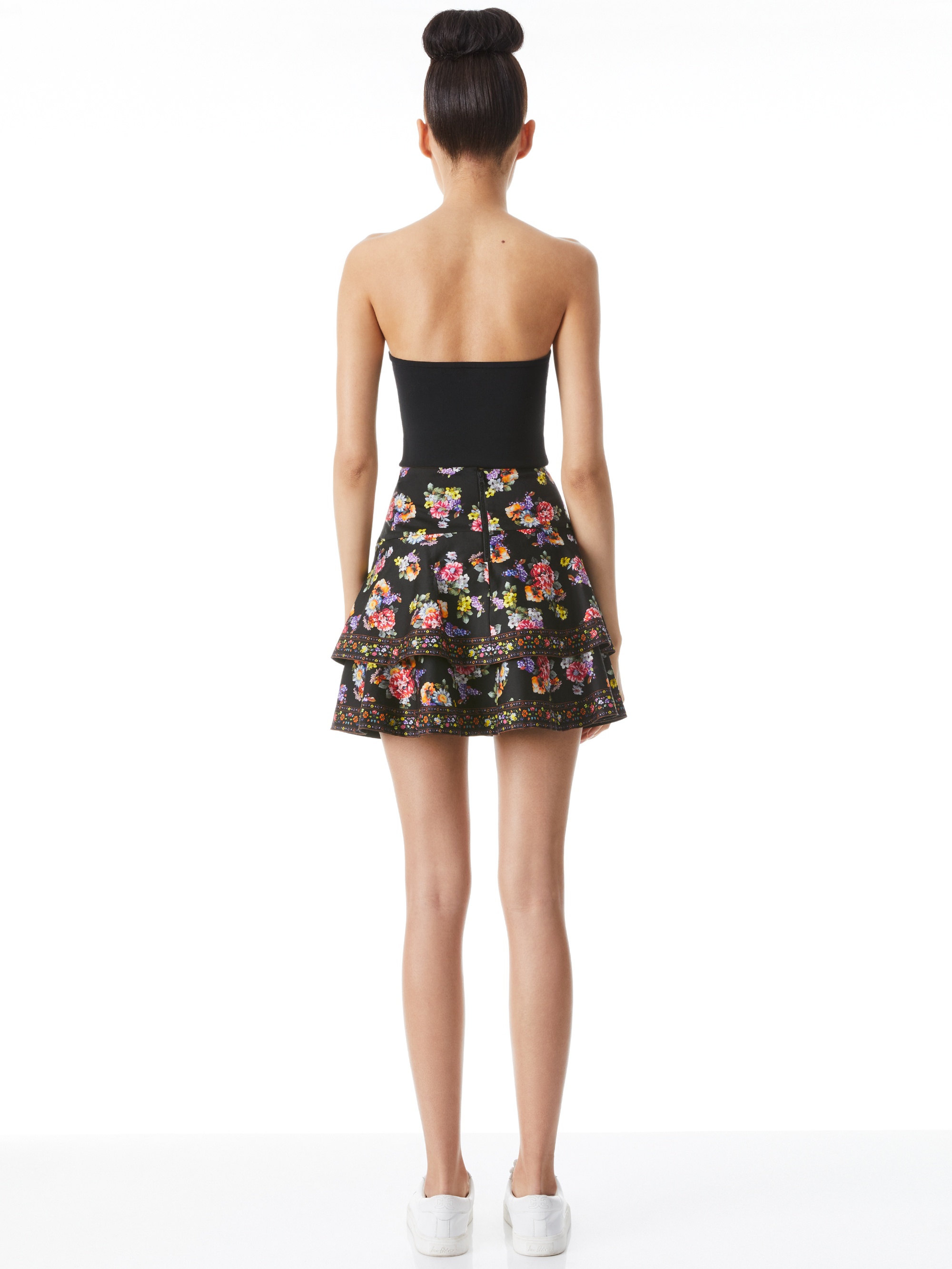 MARVIS TIERED RUFFLE MINI SKIRT - 3