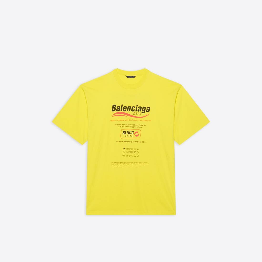 Dry Cleaning Boxy T-shirt  in Yellow - 1