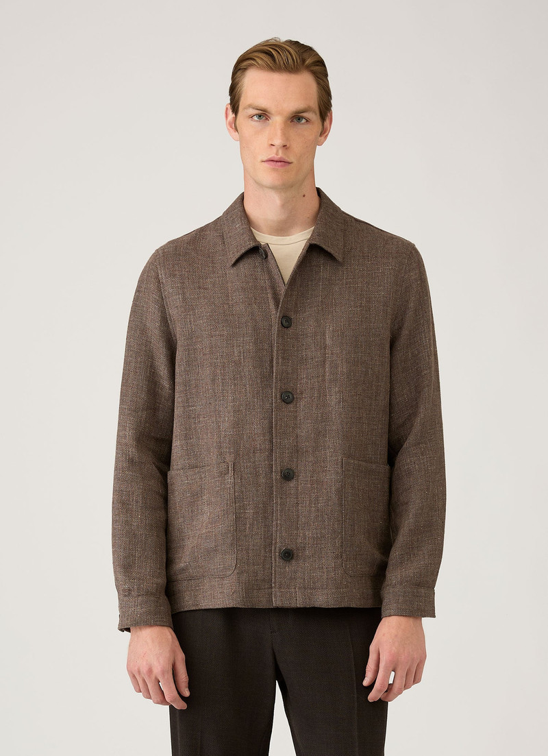 Cotton Linen Twill Twin Pocket Jacket 2