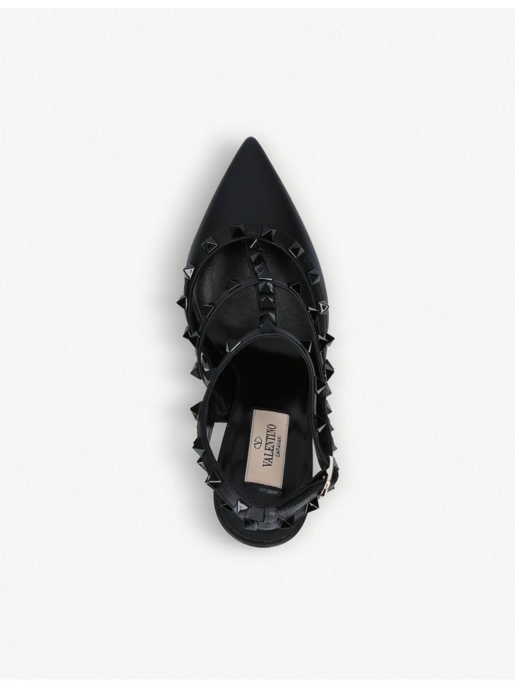 So Noir 100 studded leather courts - 4