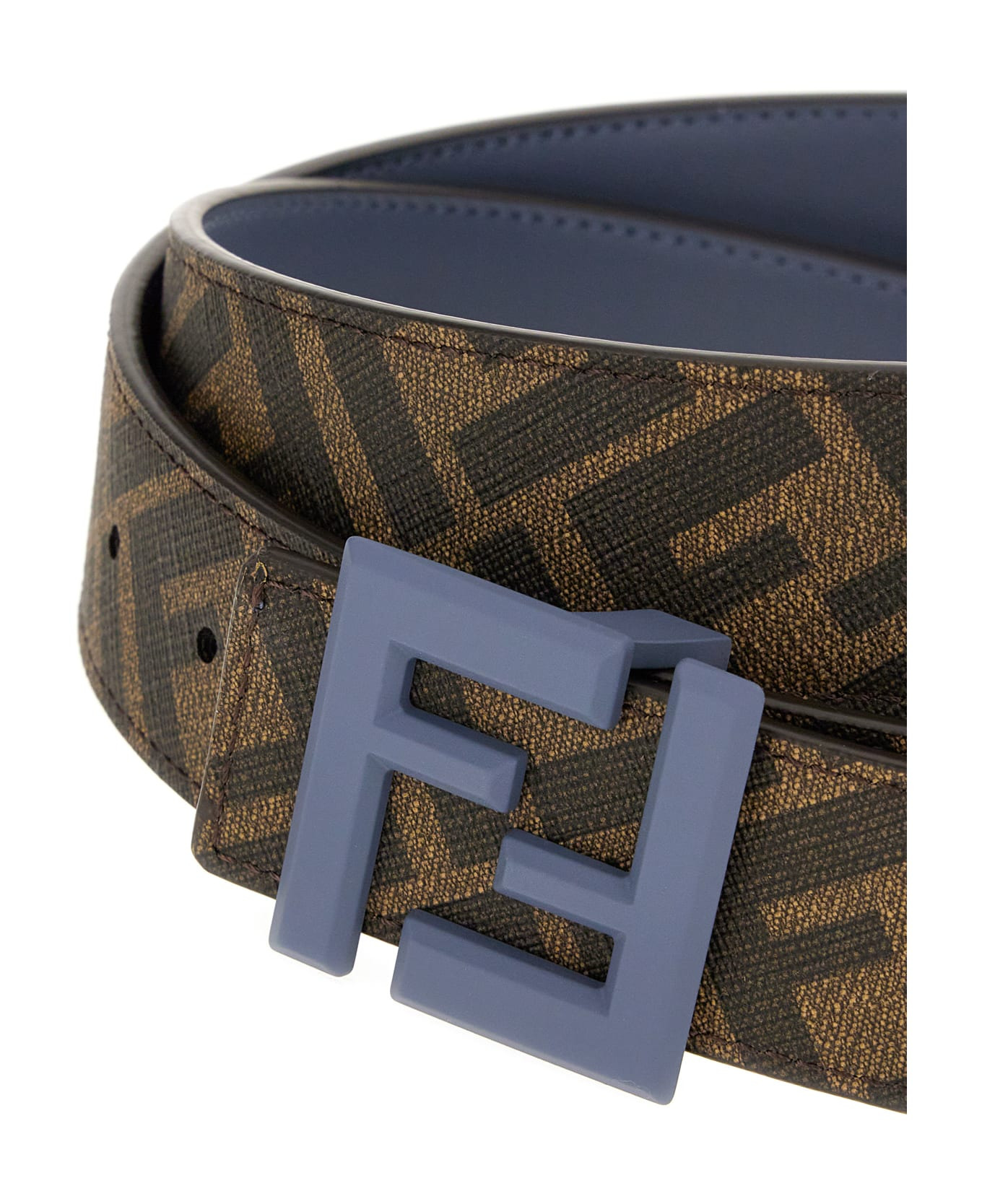 Powder Blue Leather Belt - 3