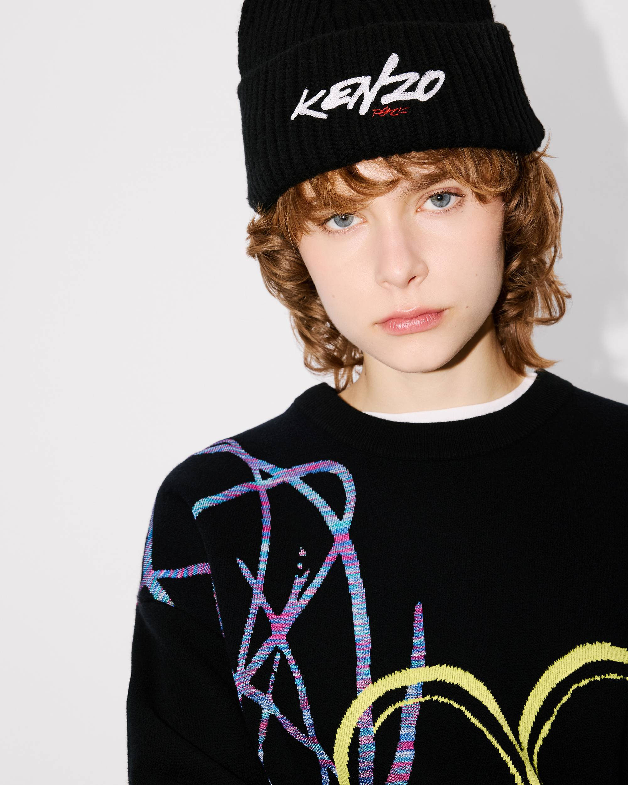 'Kenzo x Futura 2000' jumper in mixed cotton wool - 6