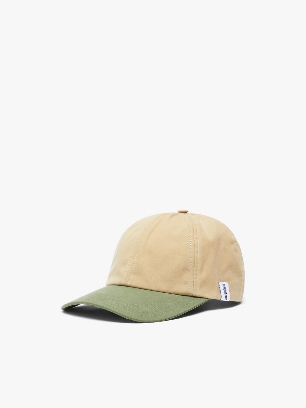 TIPPING BEIGE CONTRAST WAXED COTTON BASEBALL CAP | ACC-HA04 - 1