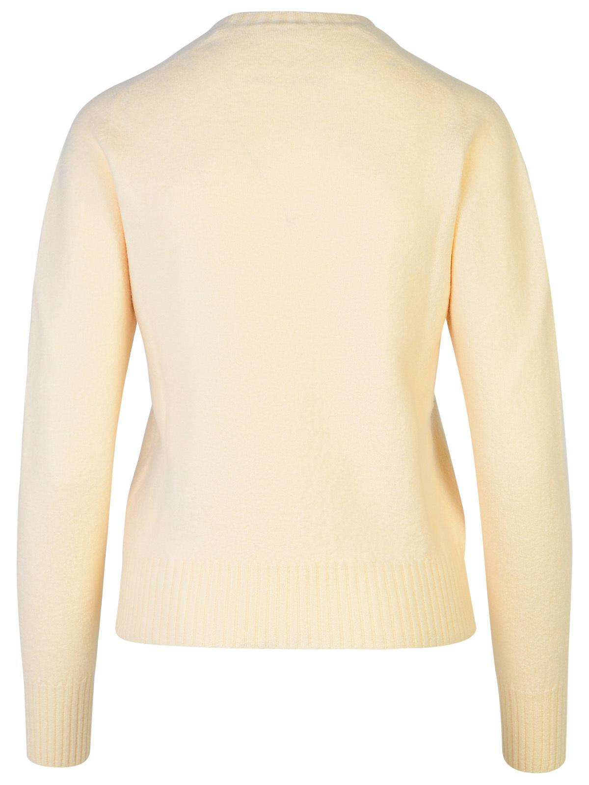 Jil Sander Cream Wool Sweater Women - 3