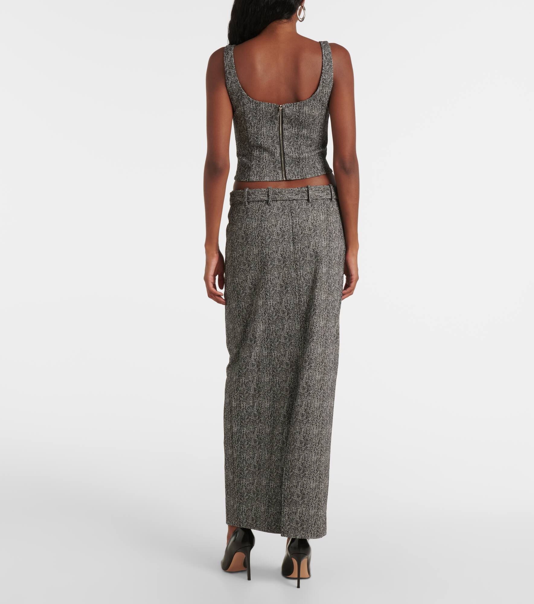 Murray herringbone maxi skirt - 3