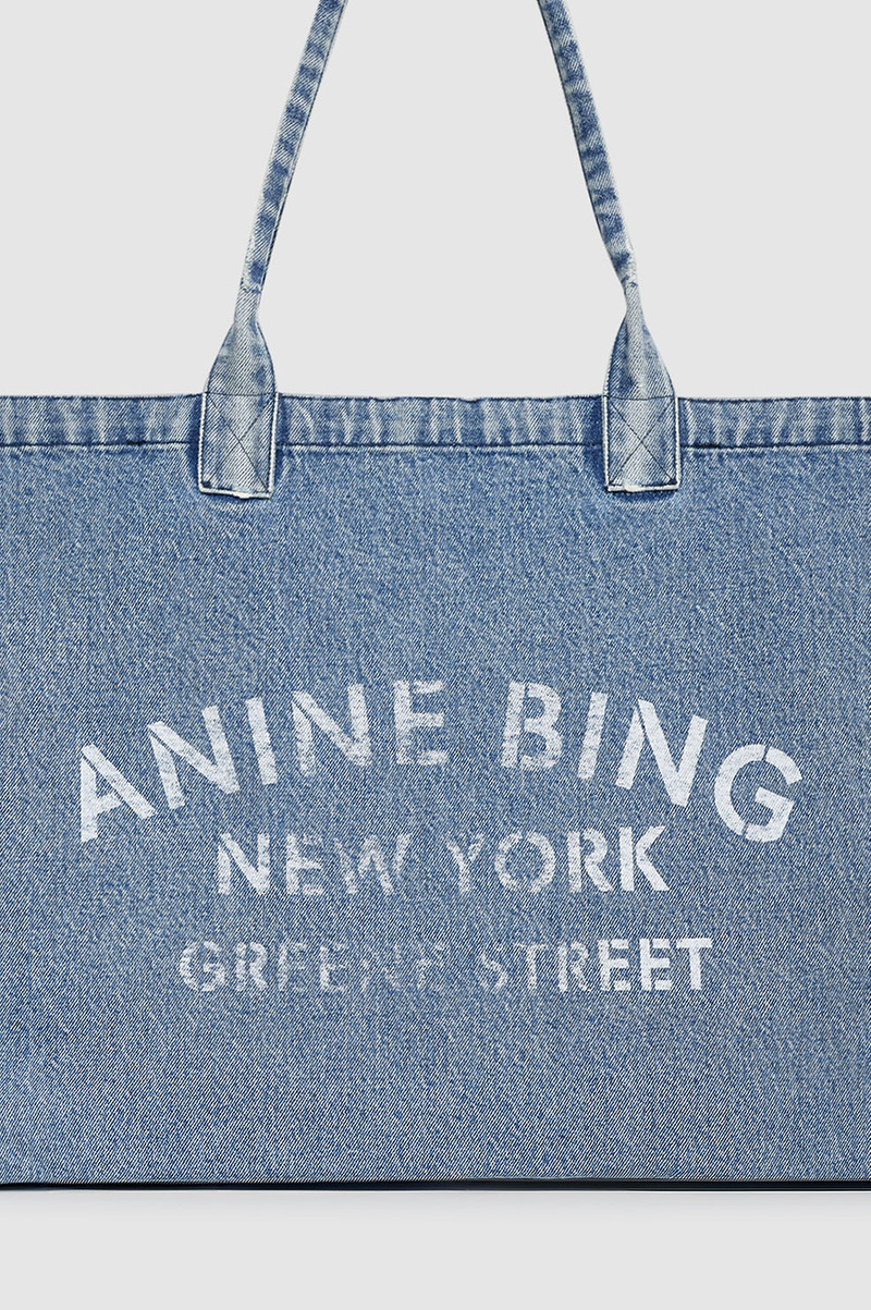 Leo Denim Tote - Shadow Blue 5