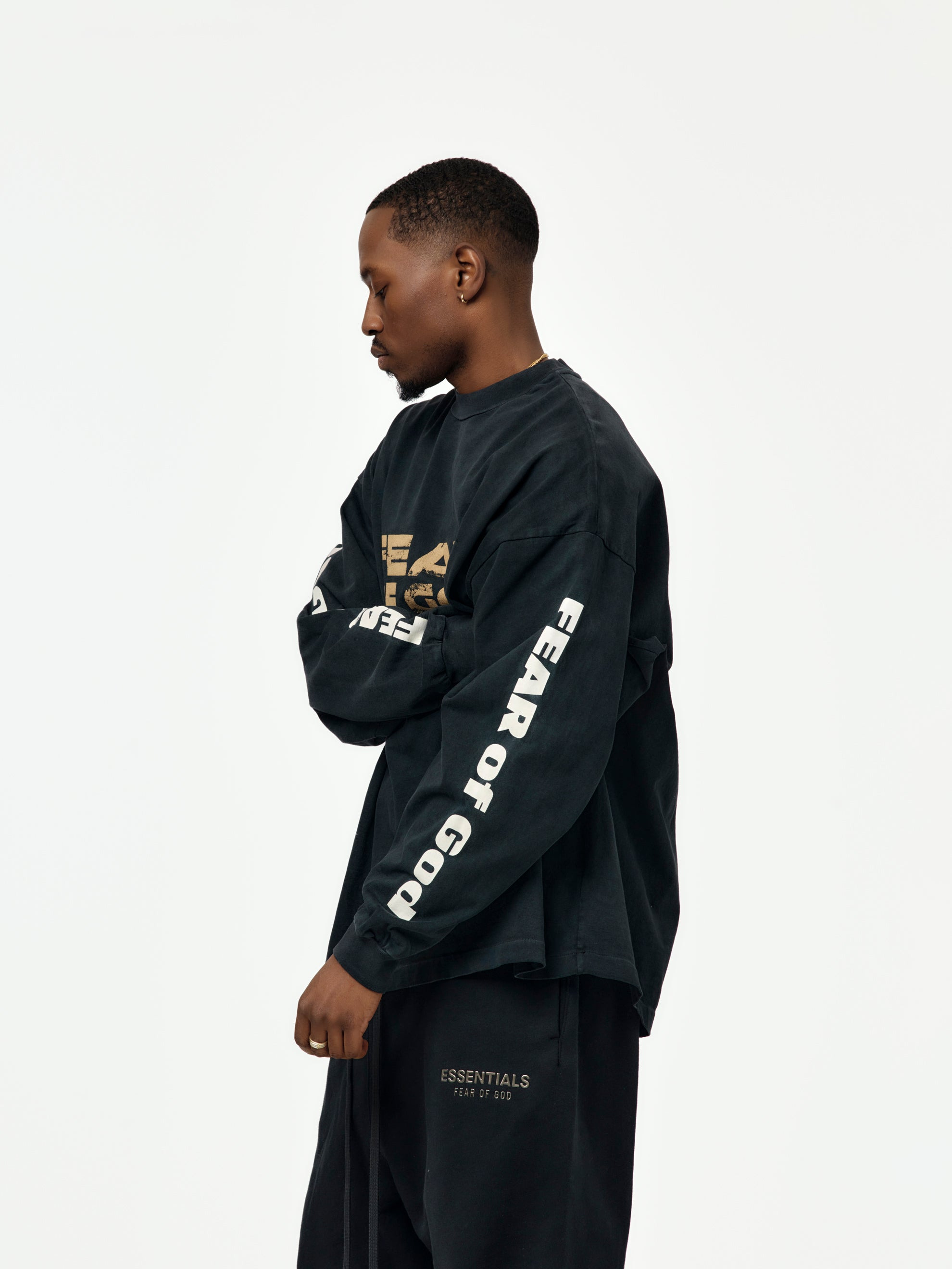 RELAXED  "FEAR OF GOD" LS TEE - 2