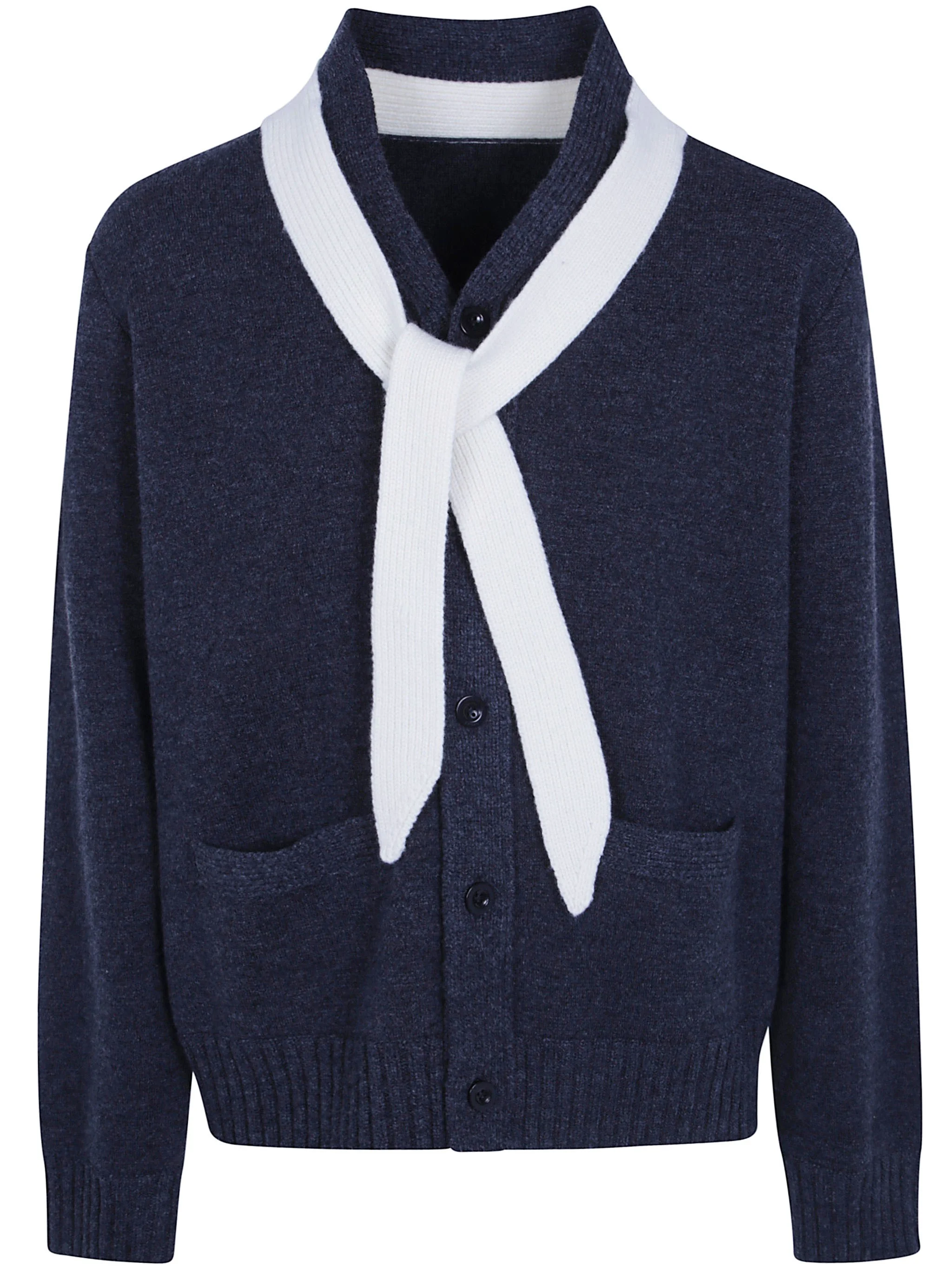 Sweater Wool Knit Cardigan - 1