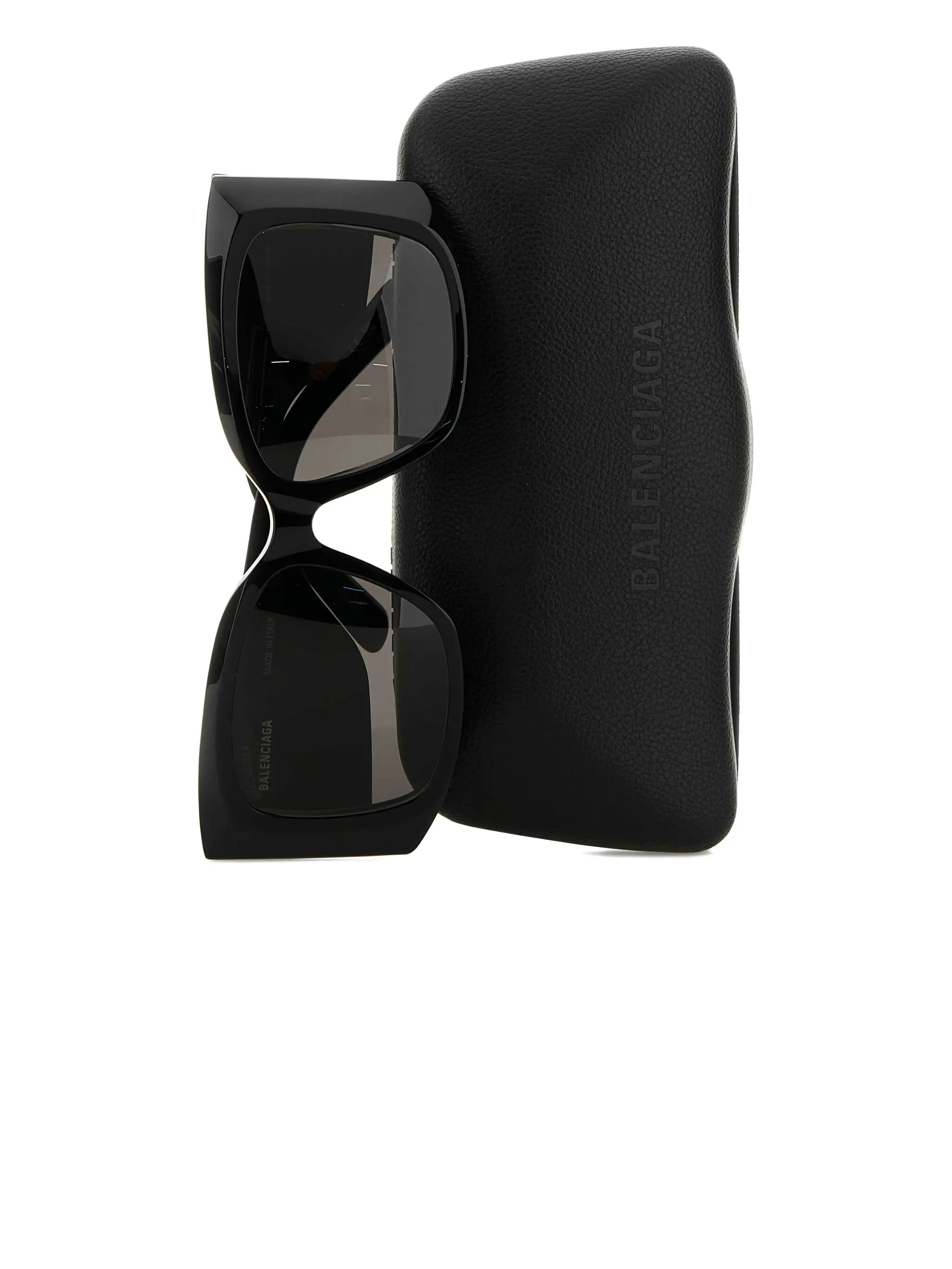 サングラス Balenciaga Black Acetate Signature Square Xl Sunglasses BALENCIAGA Square XL Sunglasses | REVERSIBLE