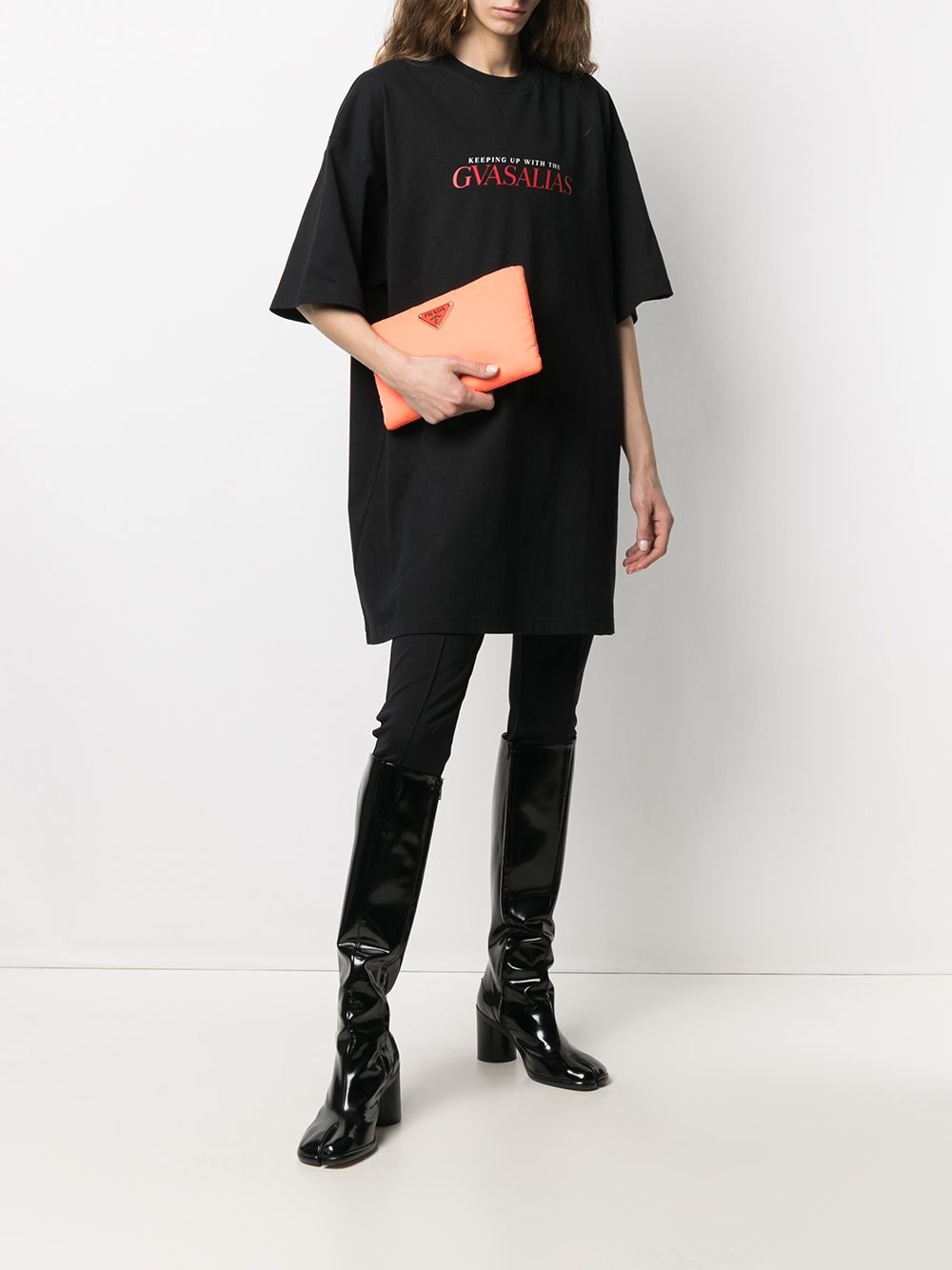 oversized "GVASALIAS" logo-print T-shirt - 2