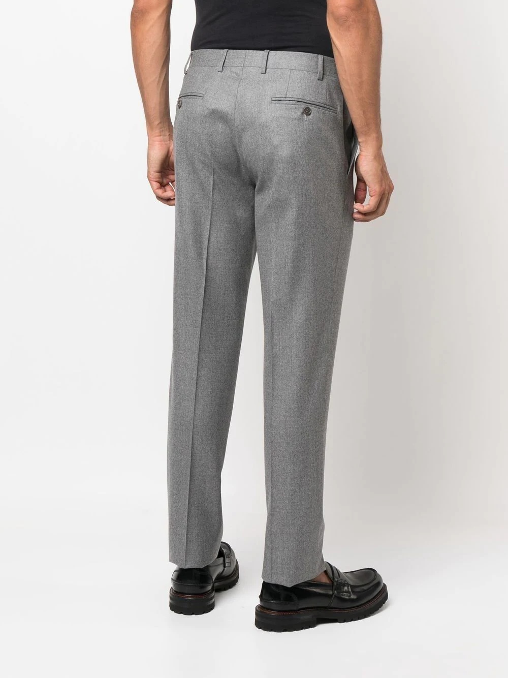 straight-leg tailored trousers - 4