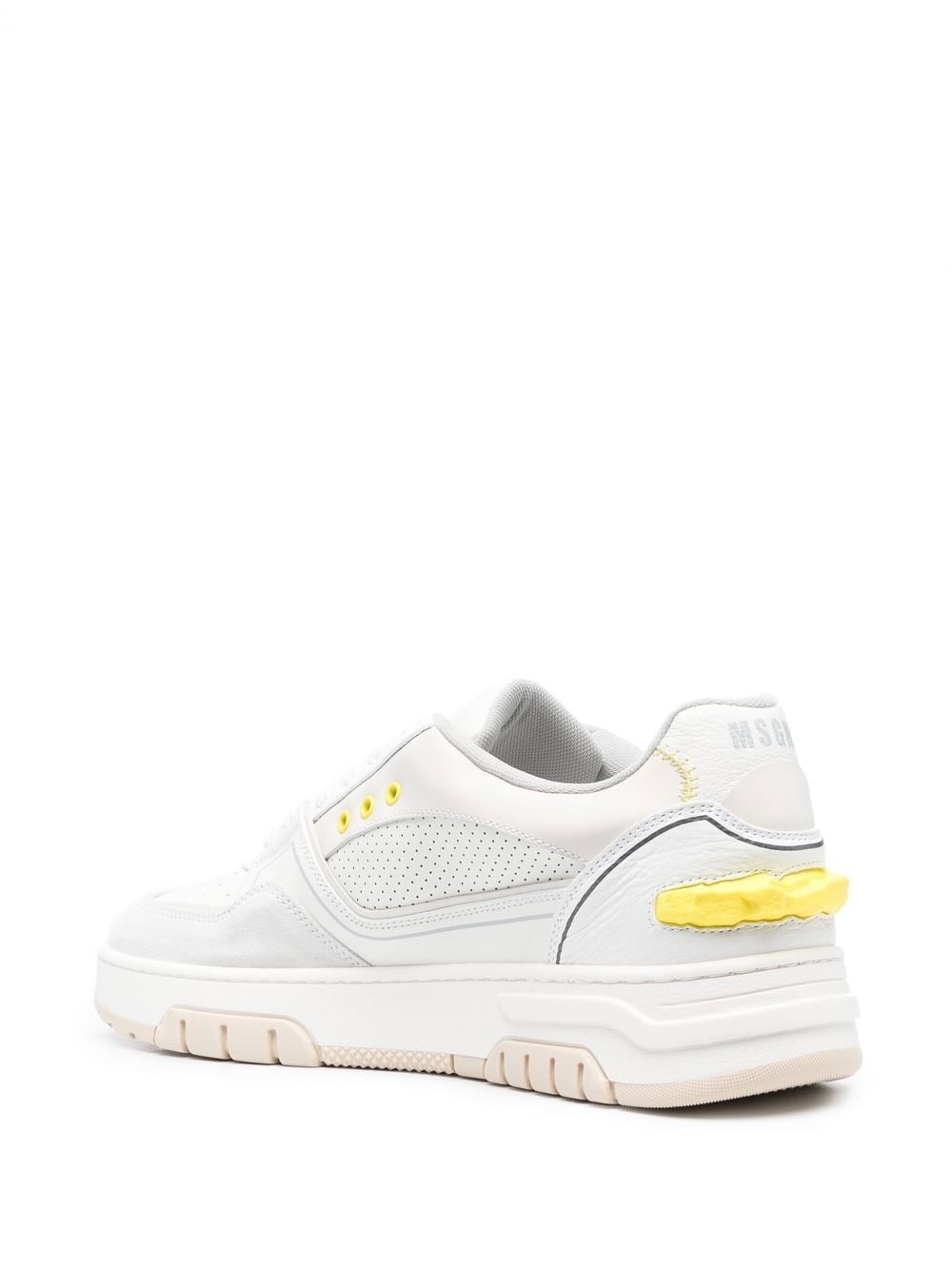 panelled low-top sneakers - 3