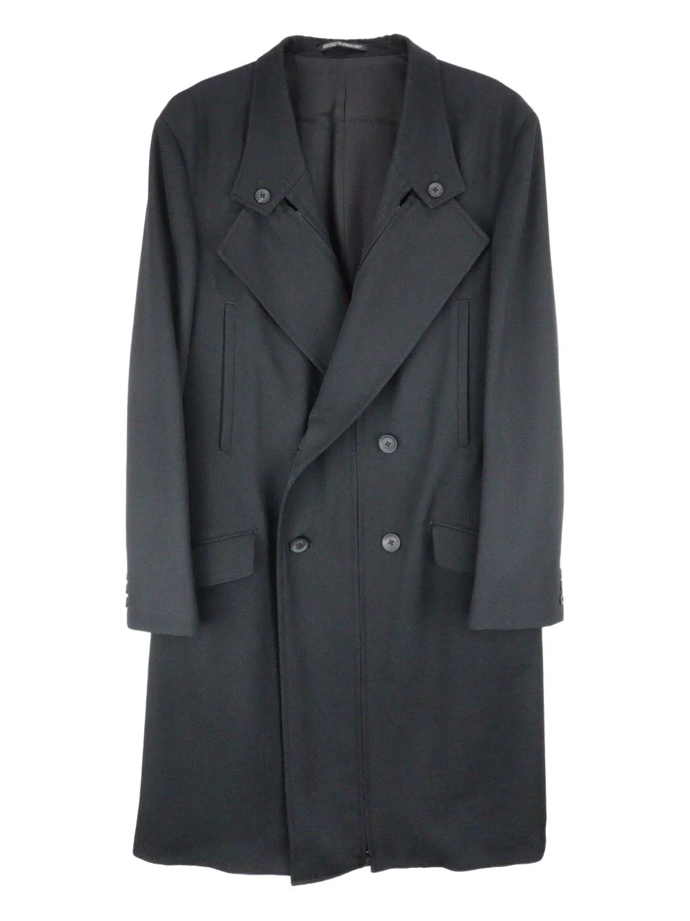 buttoned long coat - 1