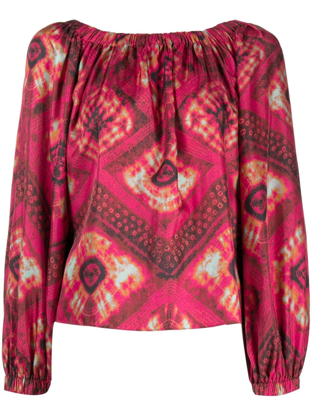 Nadya off-shoulder silk blouse - 1