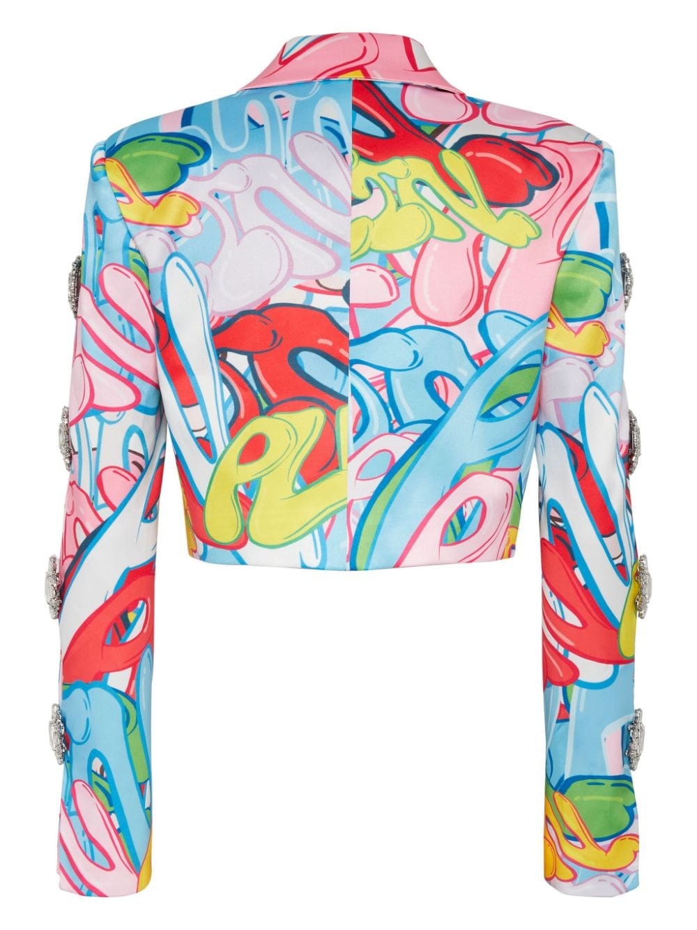 Bombing Graffiti-print spencer jacket - 2