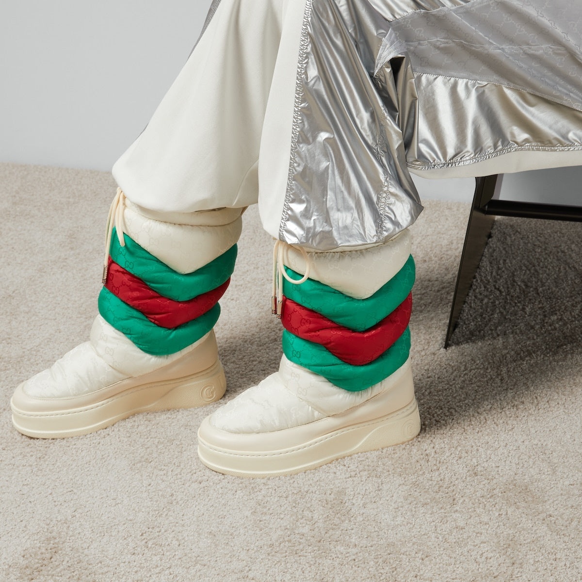 Gucci GG Chevron Boots - 3