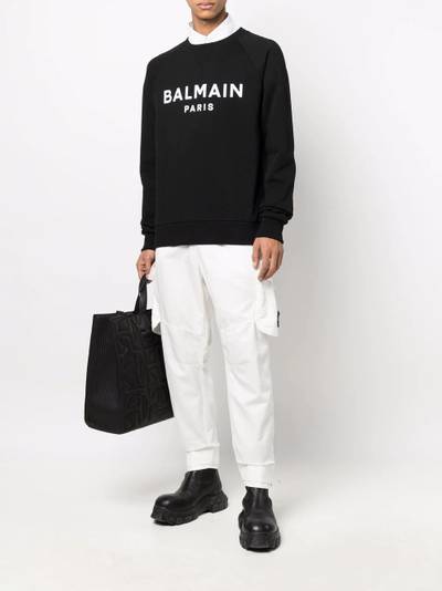 Balmain logo-print sweatshirt outlook