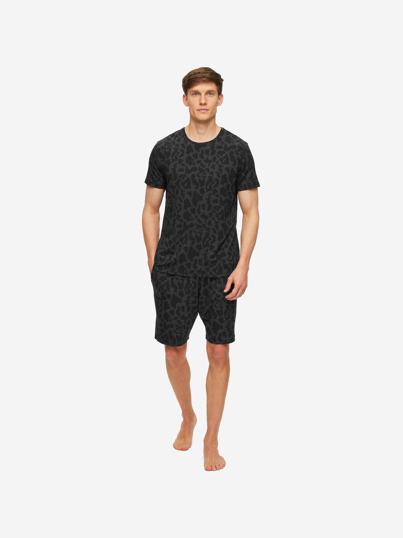 Men's T-Shirt London 7 Micro Modal Stretch Black - 3