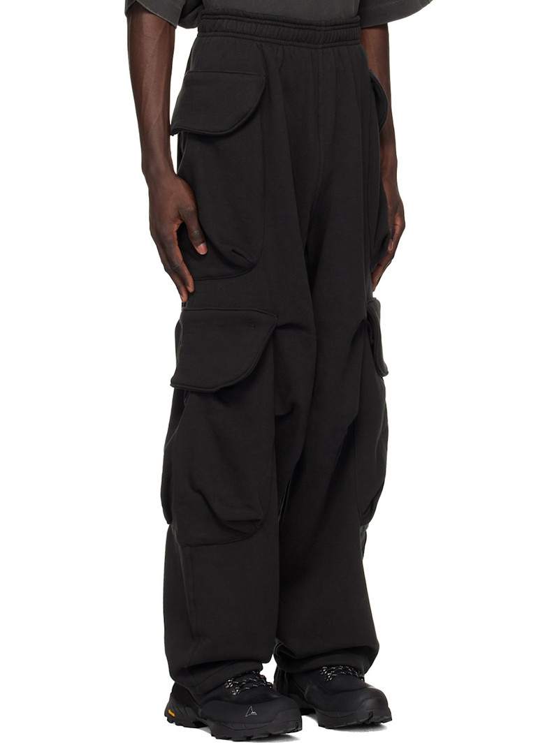 Black Heavy Gocar Cargo Pants 2