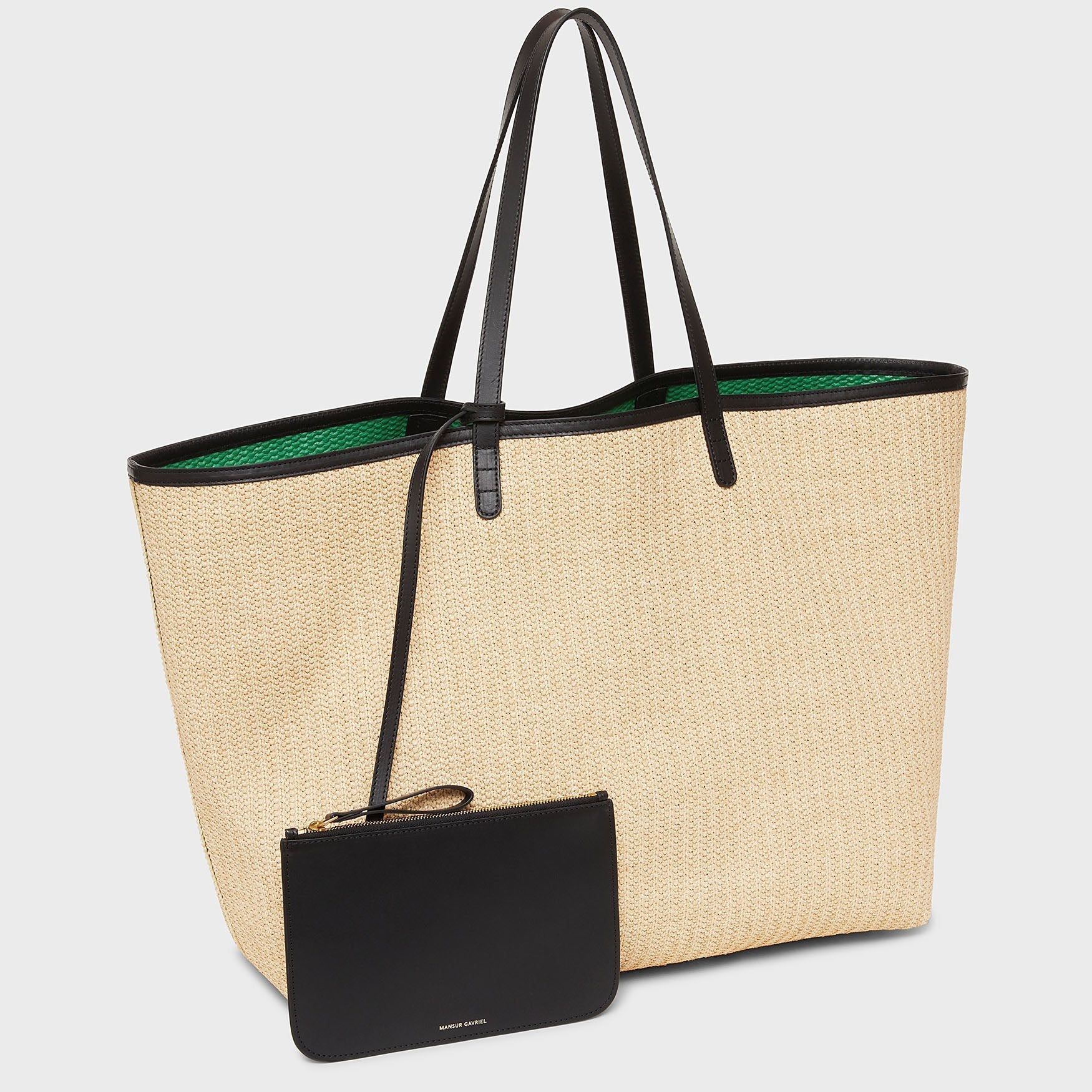 OVERSIZED RAFFIA TOTE - 5