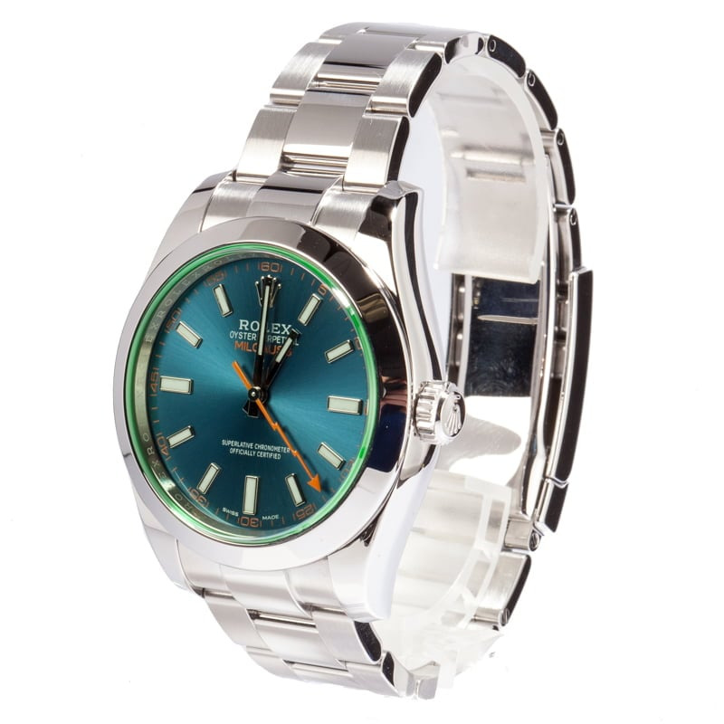 Milgauss Rolex 116400 Blue Dial Certified Pre-Owned - 2