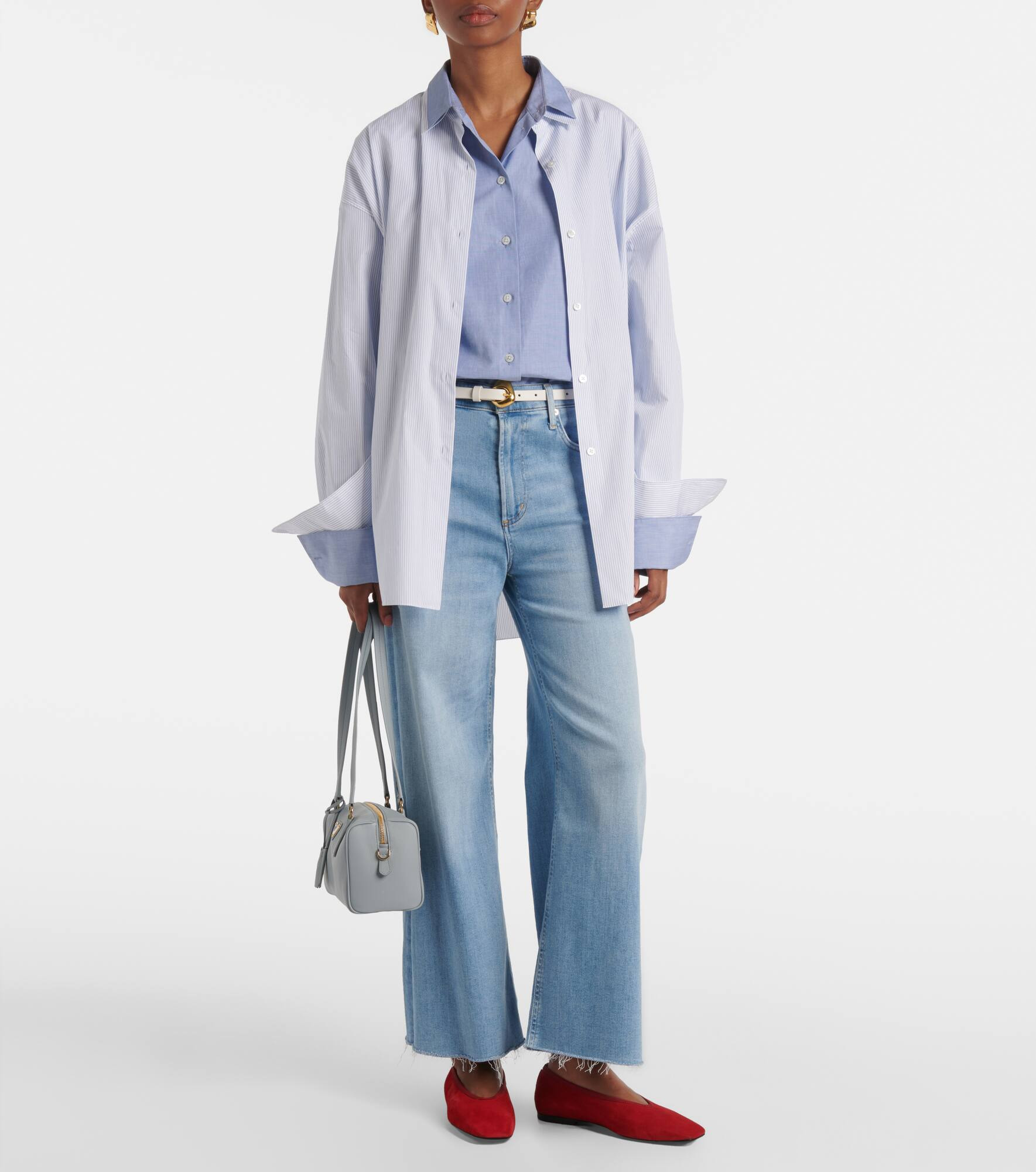 Lyra cropped wide-leg jeans - 2