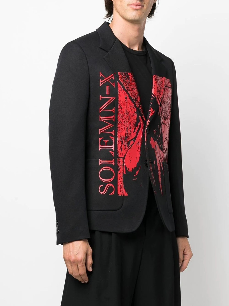 Solemn-X printed blazer 3
