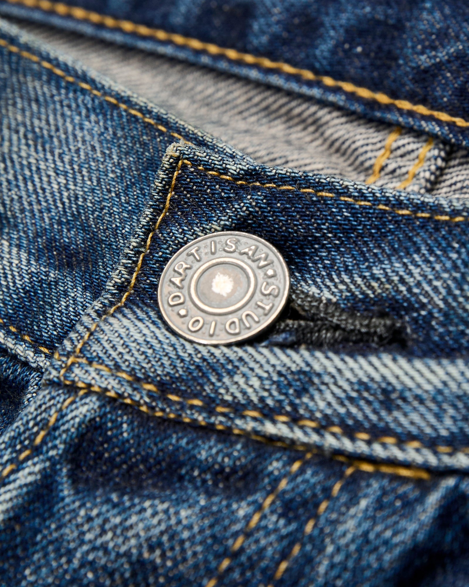 D1890US 13oz Washed Indigo Selvedge Denim - Loose Straight Fit - 5