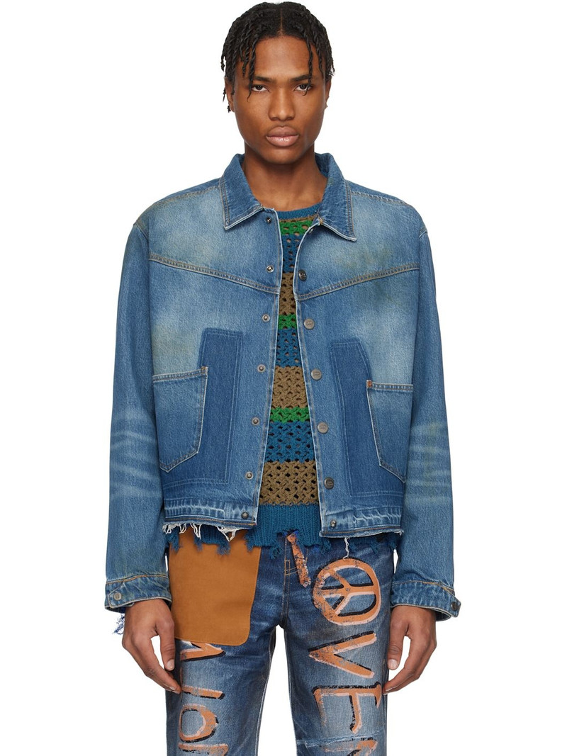 Blue Rodeo Motorcycle Denim Jacket 1