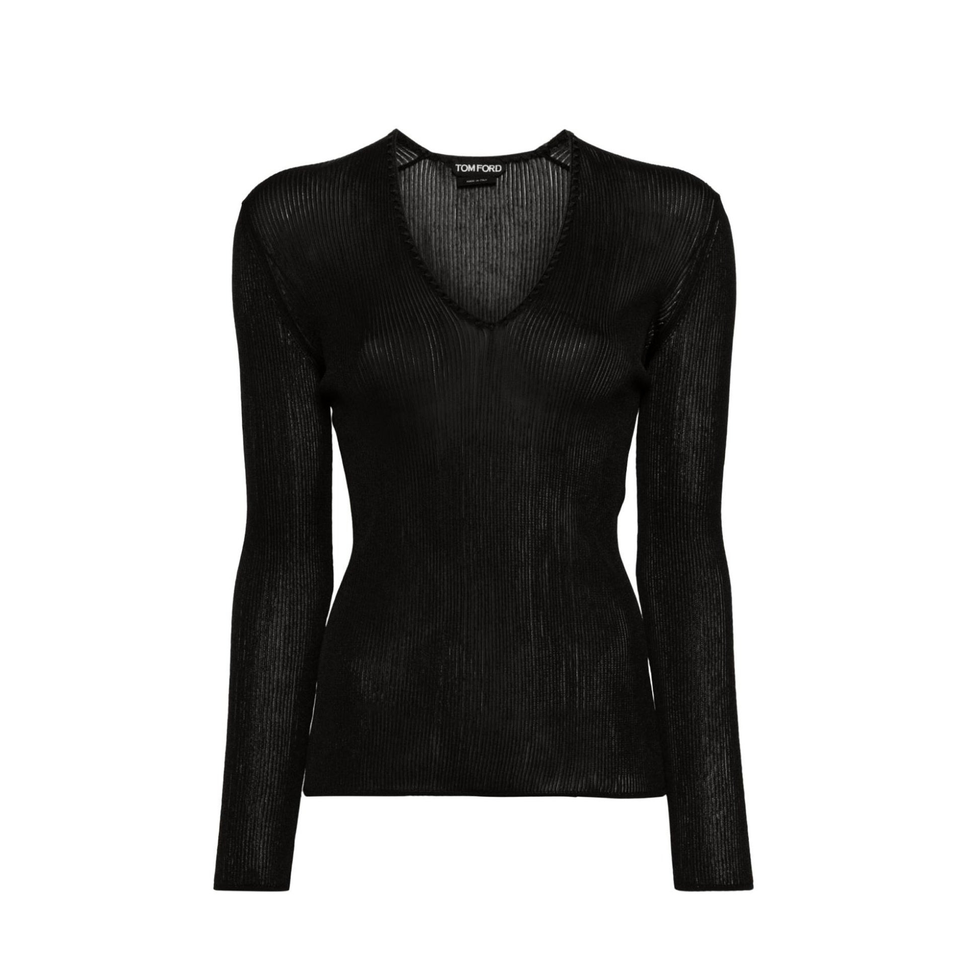 Tom Ford Sheer Fine-Ribbed Top Women - 1