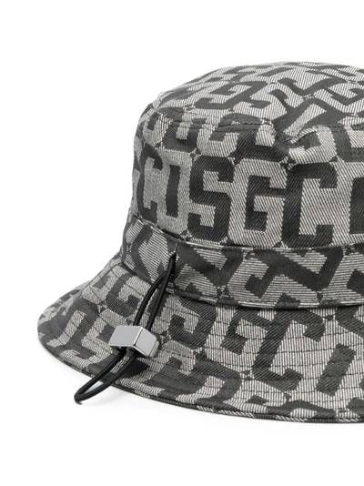 GCDS two-tone monogram jacquard bucket hat outlook