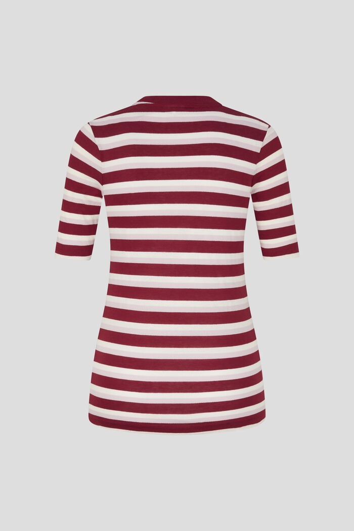 Rabea Knitted top in Bordeaux/Off-white - 2