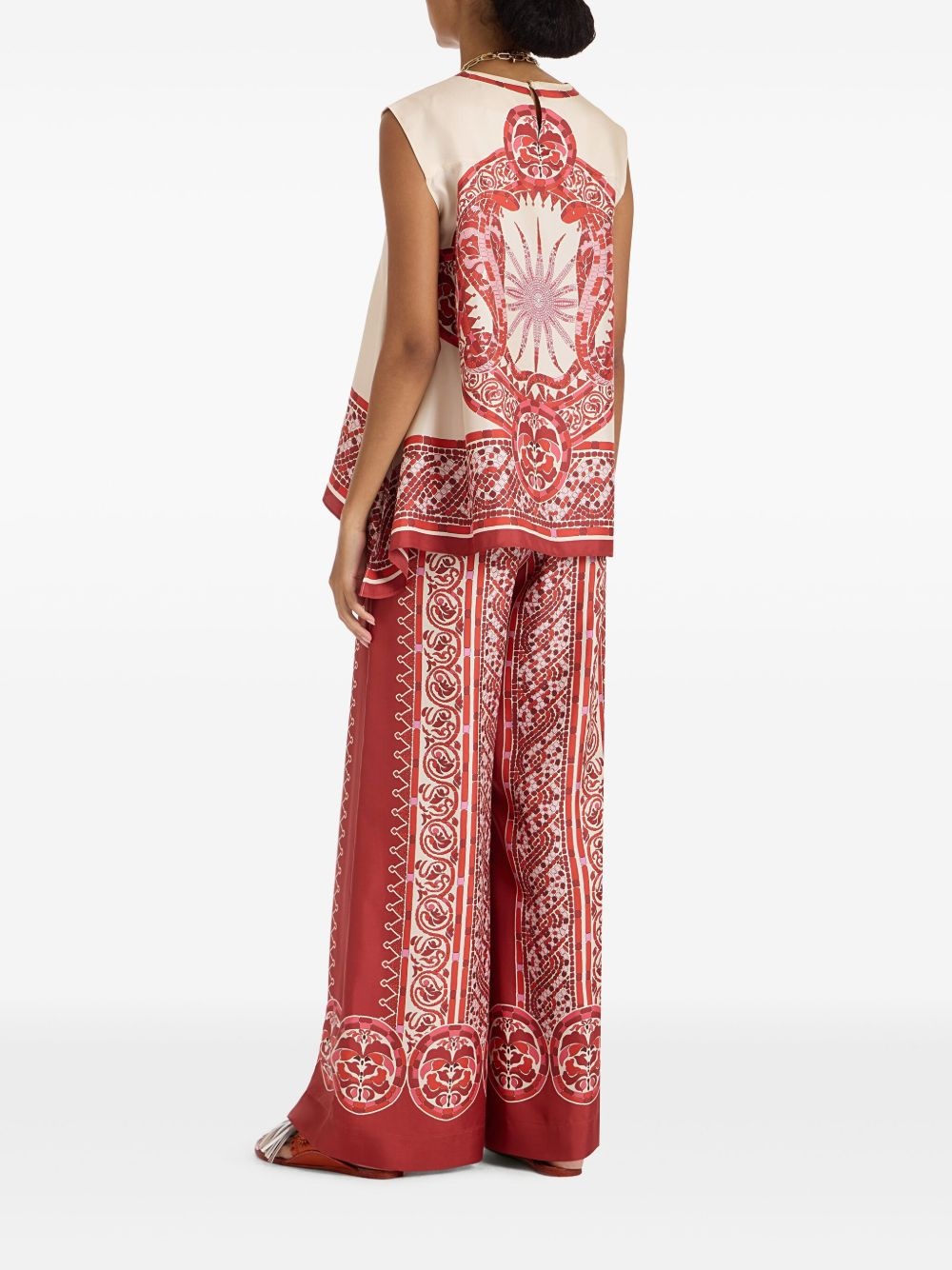 silk palazzo pants - 3