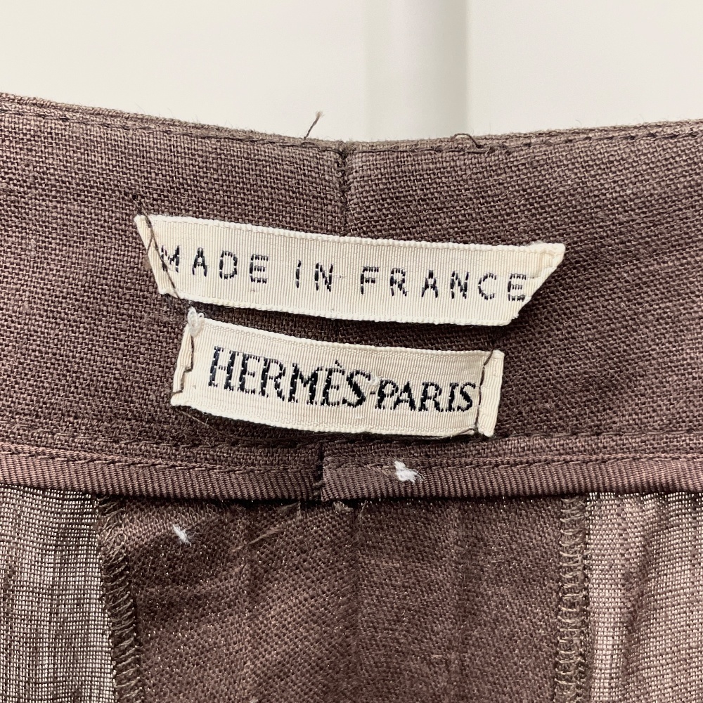 Hermes Linen Wide Pants 38 - 6