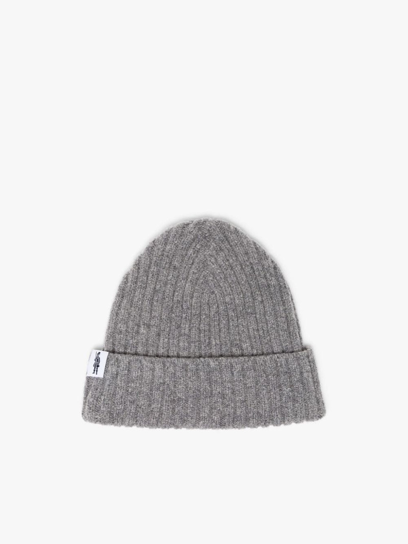 BILLIE GREY MIX WOOL BENIE HAT 1