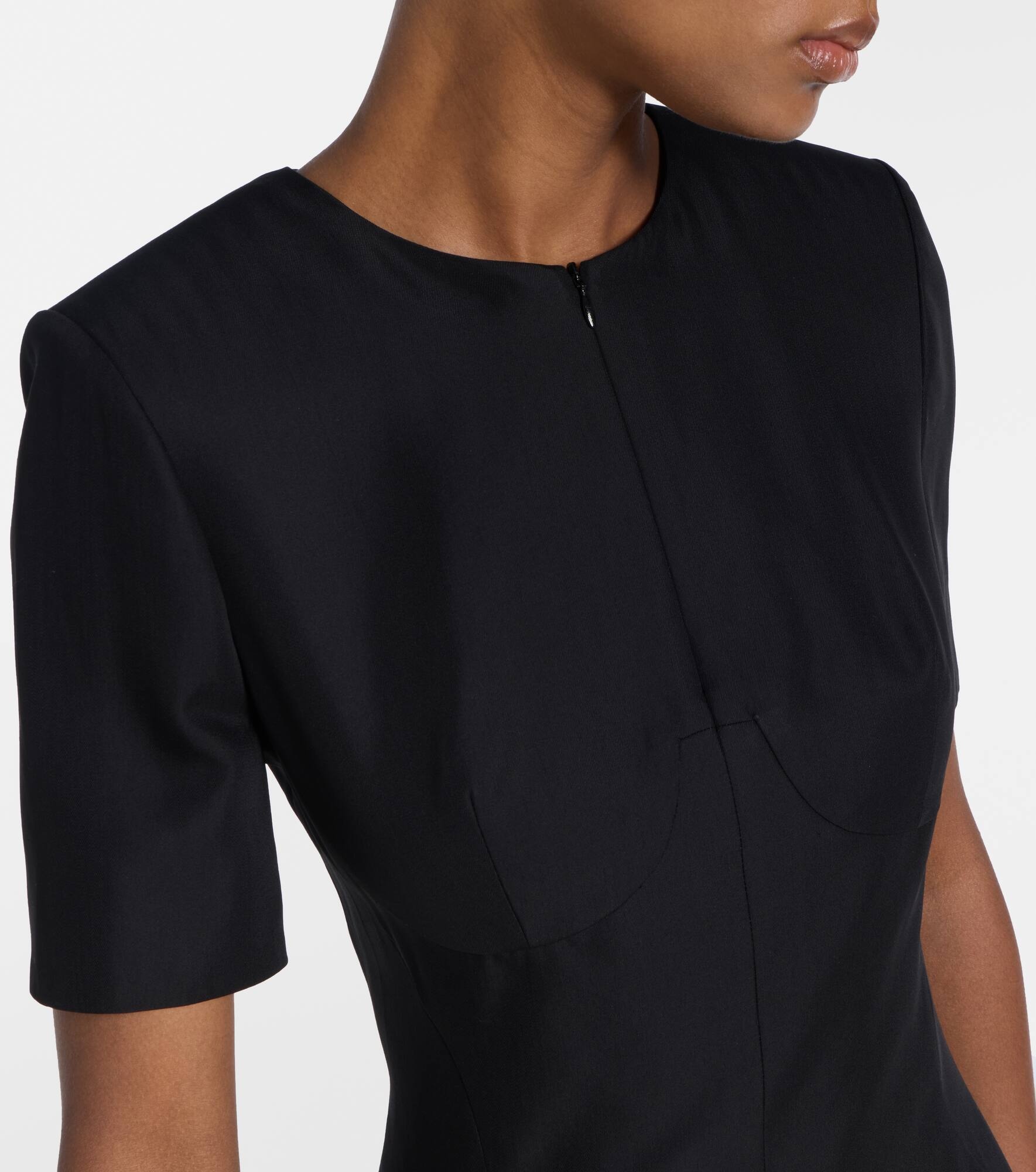 Wool-blend midi dress - 4