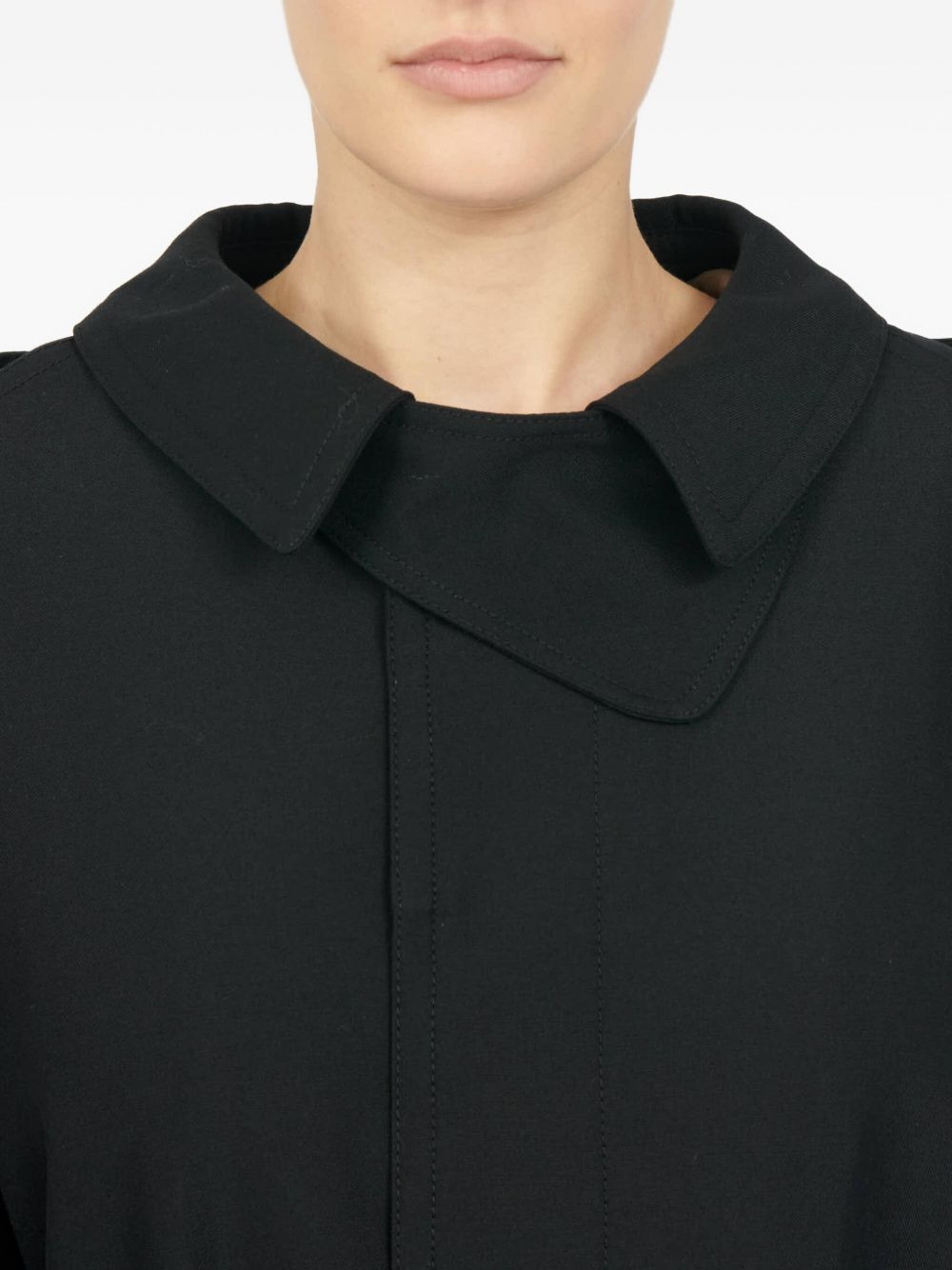 double-breasted belted coat - 6