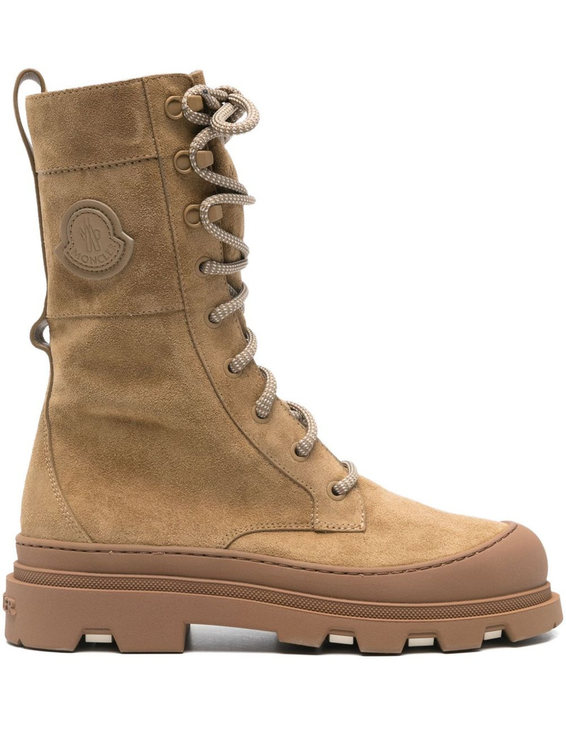 lace-up suede boots 1