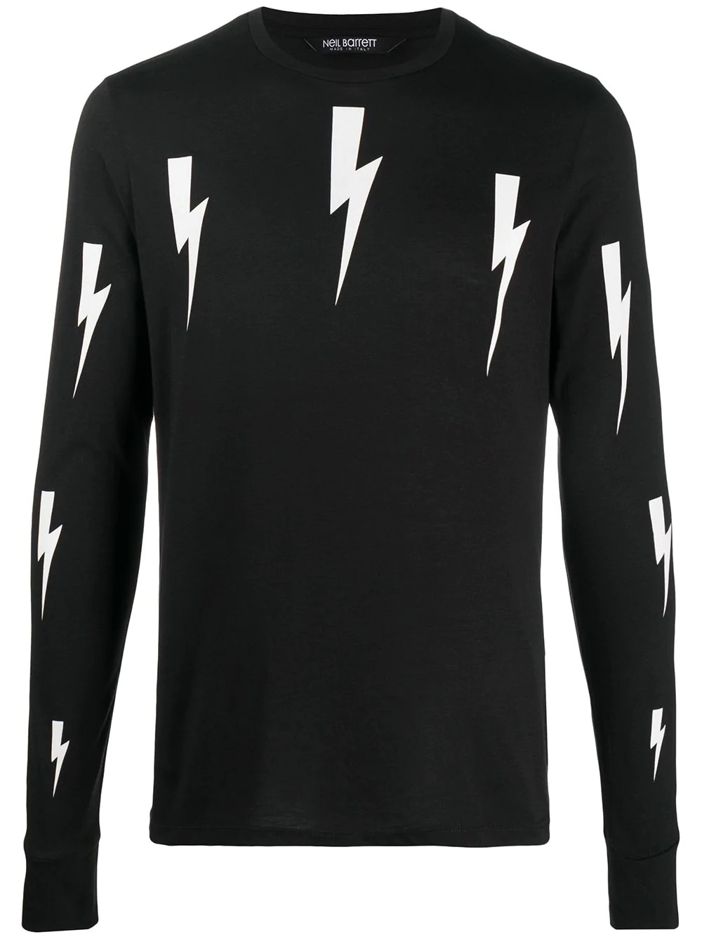 Thunderbolt-print long-sleeve T-shirt - 1