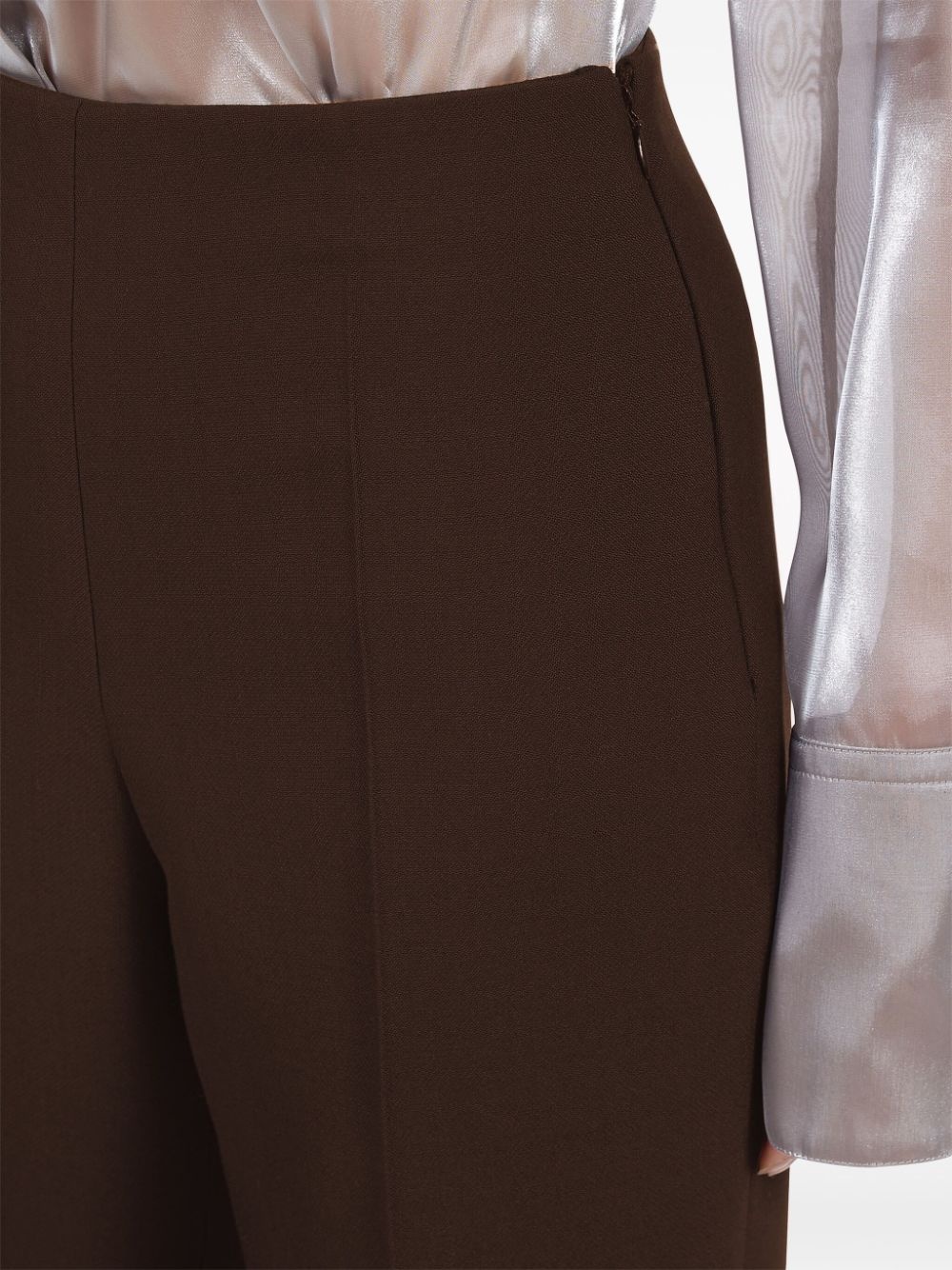 pleat-detail straight-leg trousers - 5