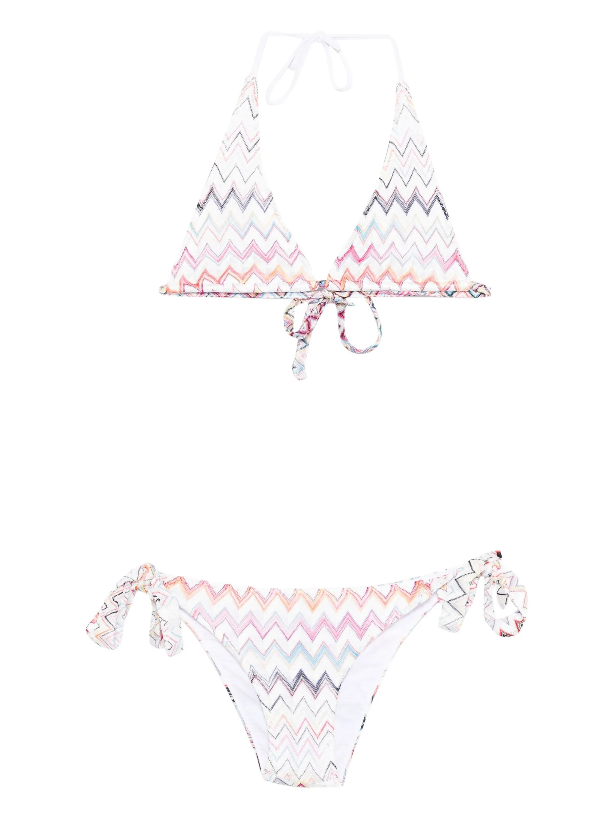 zigzag-motif bikini set - 1