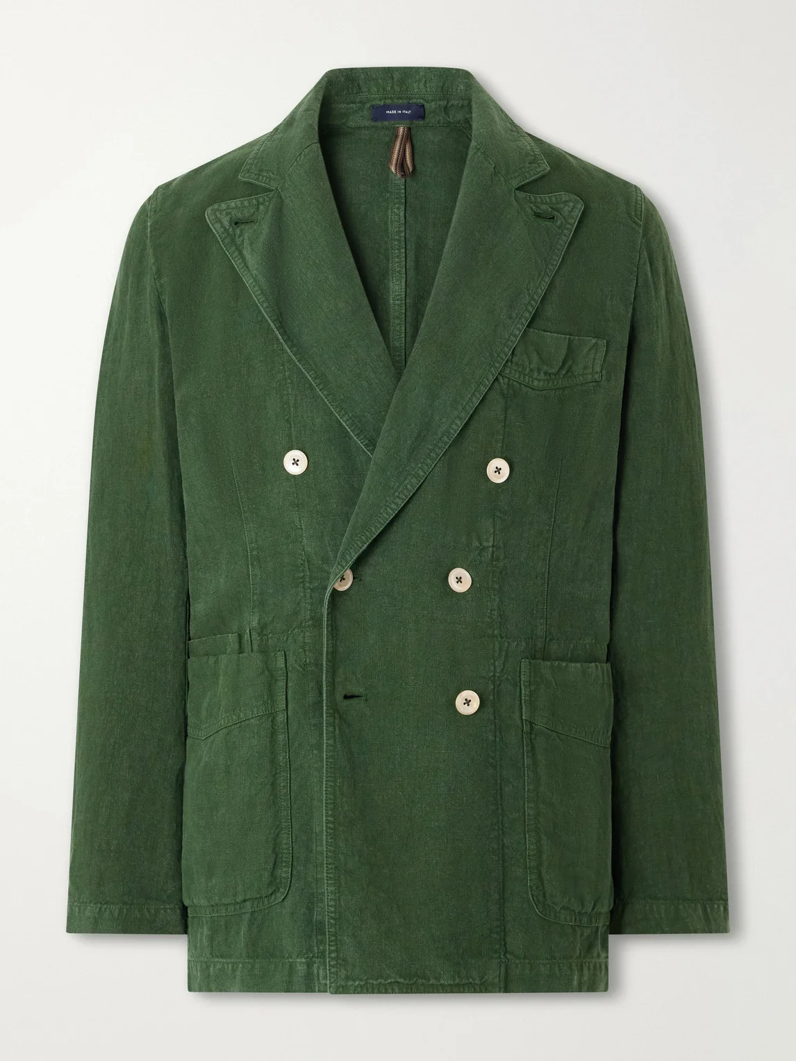 Games Double-Breasted Linen Blazer - 1