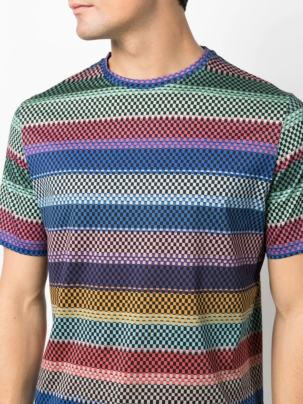 horizontal-stripe cotton T-shirt - 5