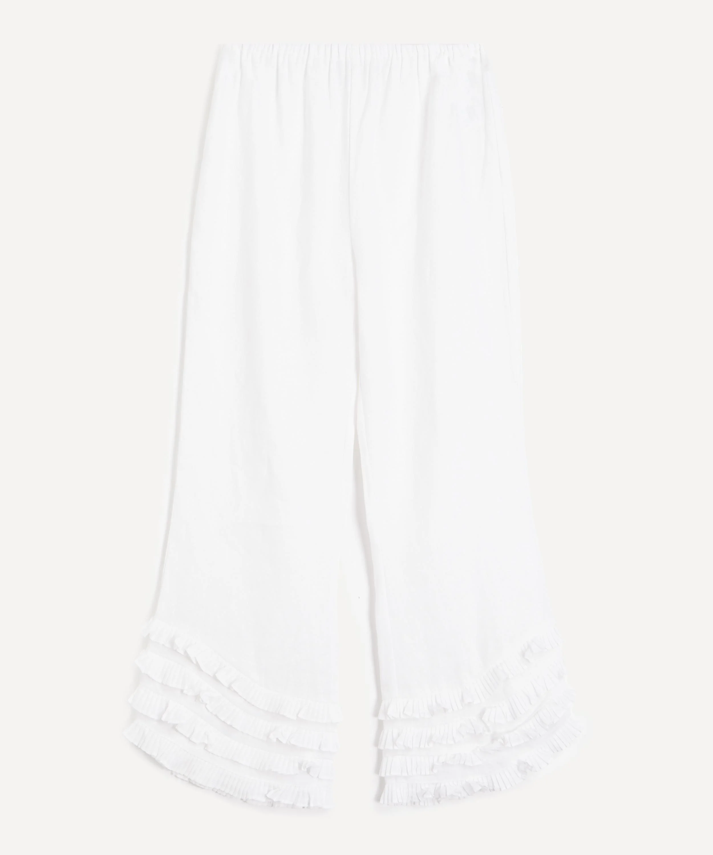 Florence Linen Ruffle Trousers - 1